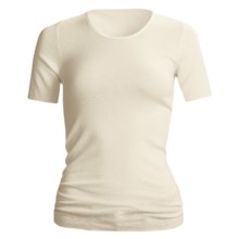48%OFF 女性の下着トップス Medimaウール - アンゴラシャツ - 軽量、半袖（女性用） Medimaウール-アンゴラ シャツ - 軽量、半袖 (女性用)画像